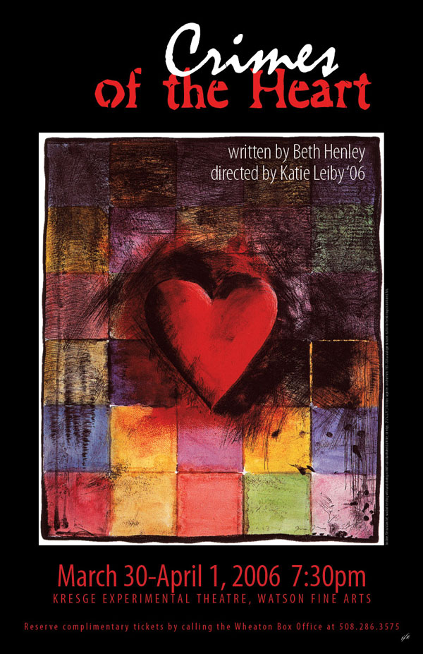 Poster for Crimes of the Heart, spring 2006