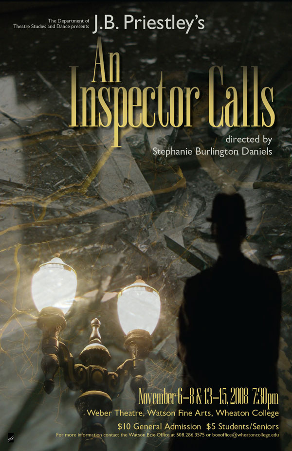 Poster for Inspector Calls, fall 2008