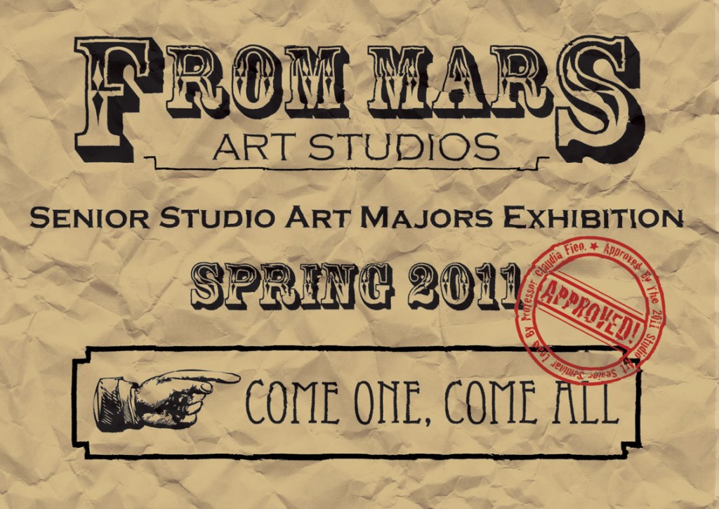 From Mars Art Studios (postcard mailer-front)