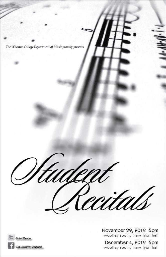 Student Recitals, fall 2012