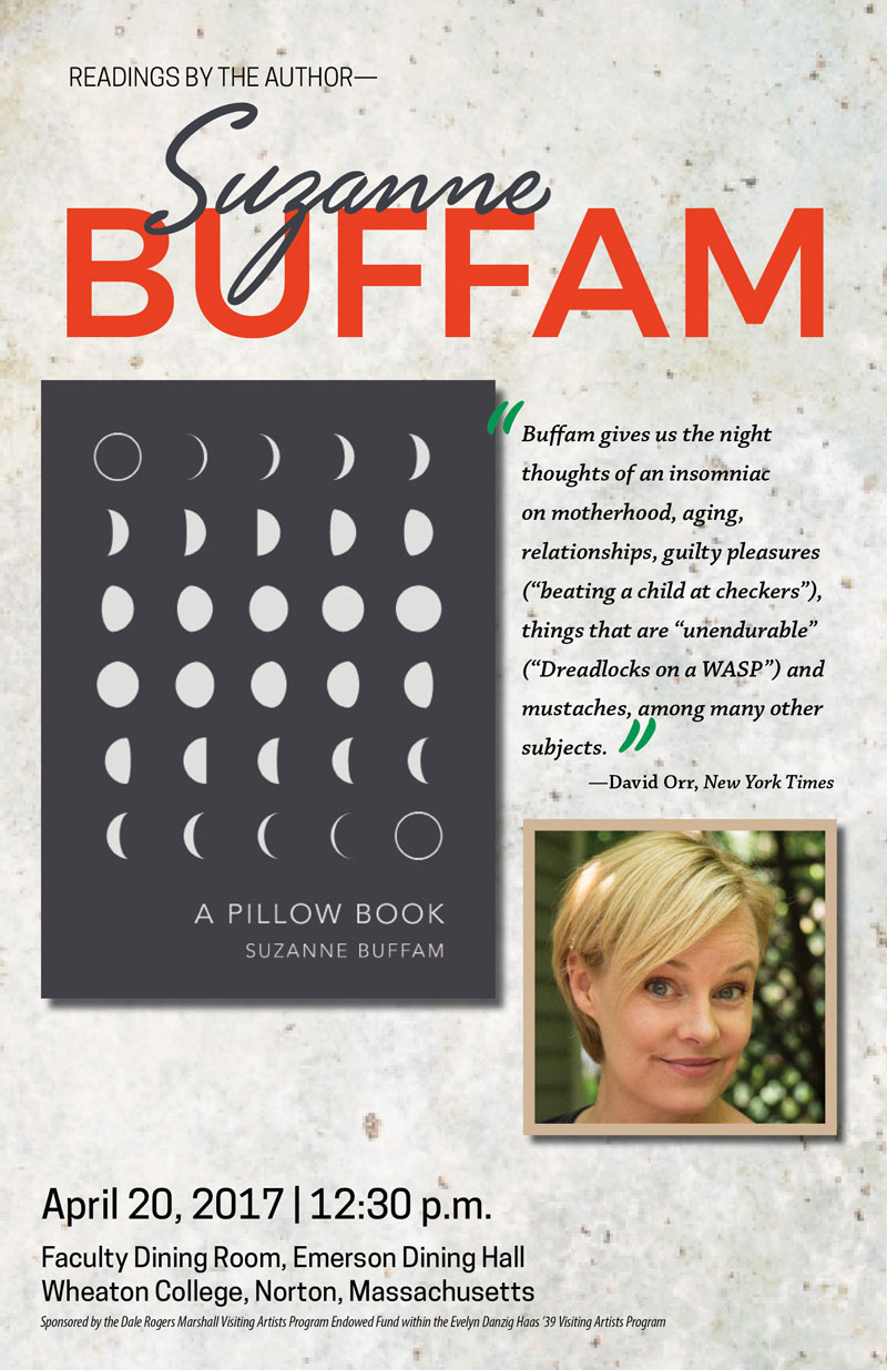Readings by the Author Suzanne Buffam Blog Wheaton