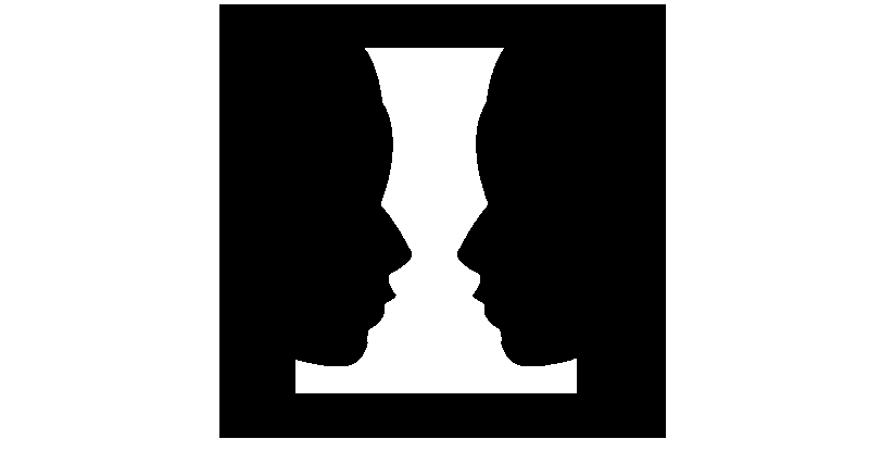 Image of ambiguous figure and ground