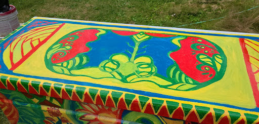 The painted toolbox at More Gardens
