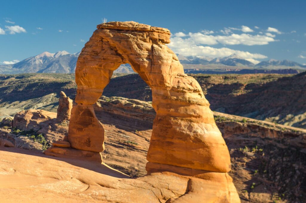 The Delicate Arch located in Arches National Park, Utah.